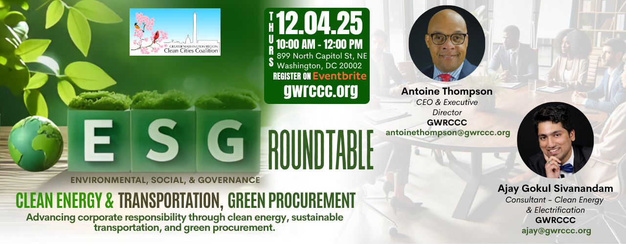 An Clean Energy and Green Procurement round table will happen on 12/04/2025